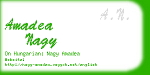 amadea nagy business card
